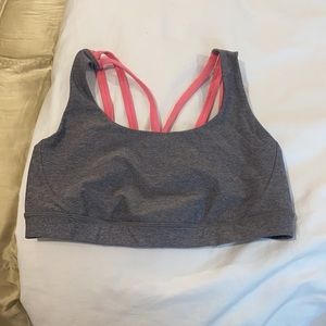 Lululemon Wild Energy Bra- pink and gray